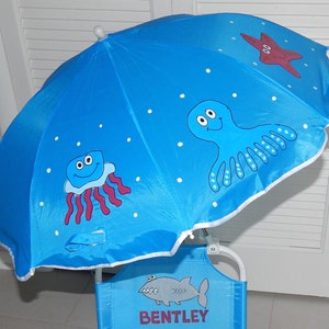 Chaise de camping personnalisée avec parapluie amovible image 6