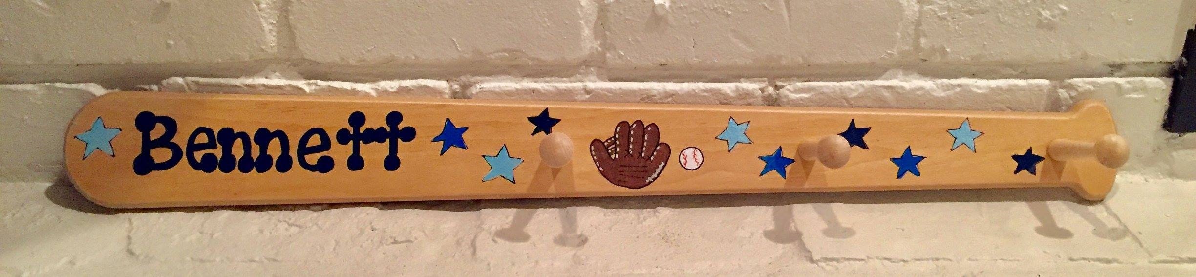 Baseball Bat Hanger and Coat Rack - Etsy