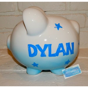 Blue Ombre Piggy Bank