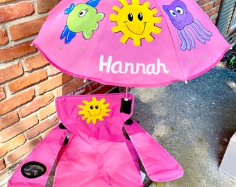 Personalized Camp Chair with Removeable Umbrella