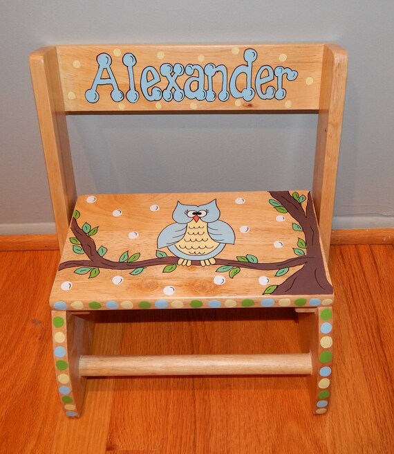 hand painted personalized step stools