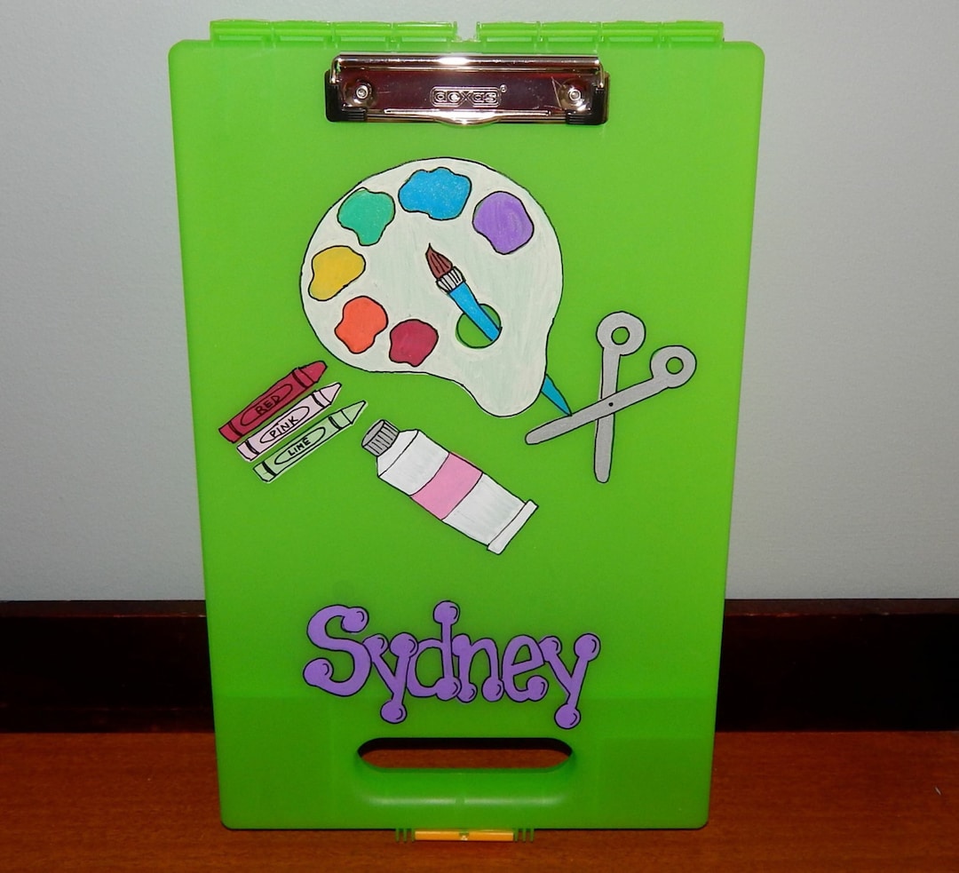 Clipboard Case Artist Palate Design Etsy