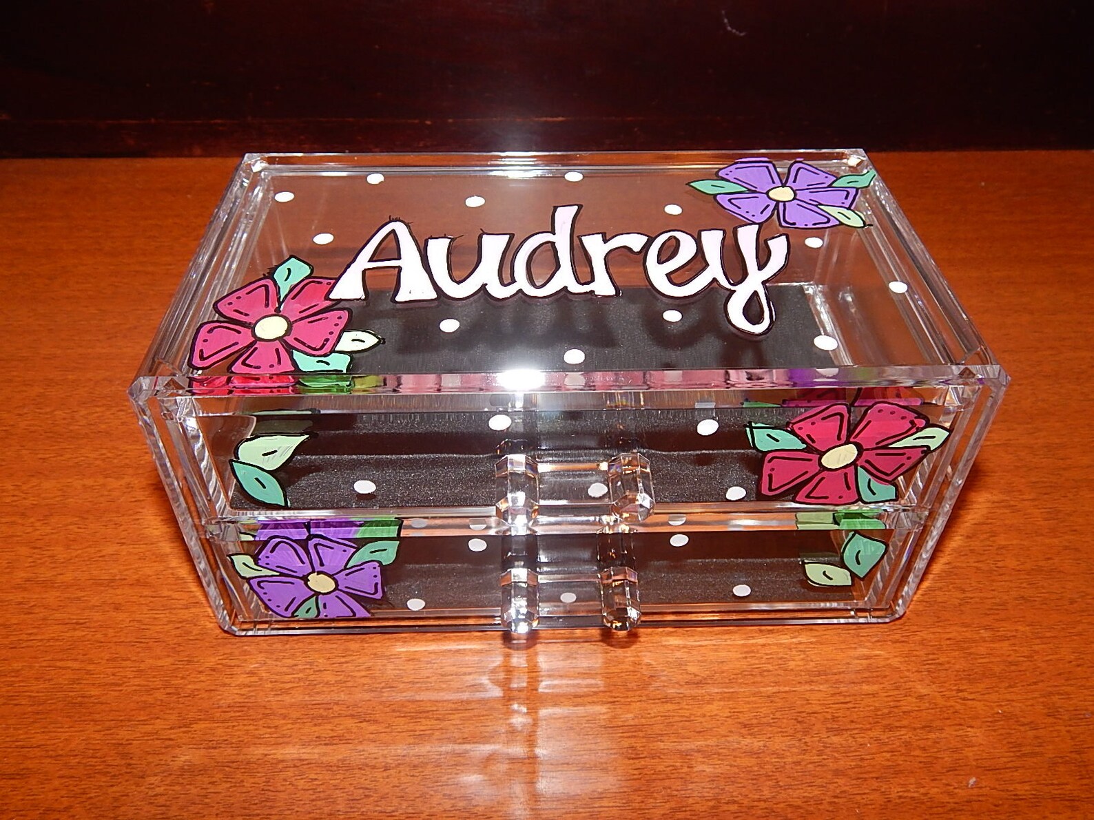 Personalized Acrylic Jewelry Box Etsy