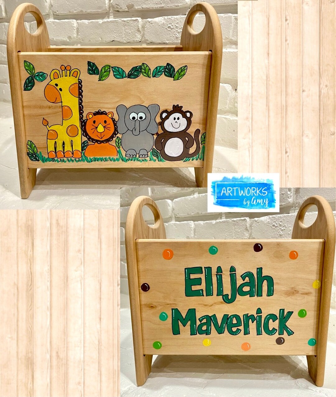 Personalized Book Caddy and Toy Organizer Etsy