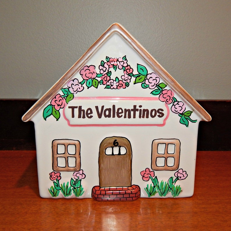 Personalized Ceramic House Mail Holder Etsy