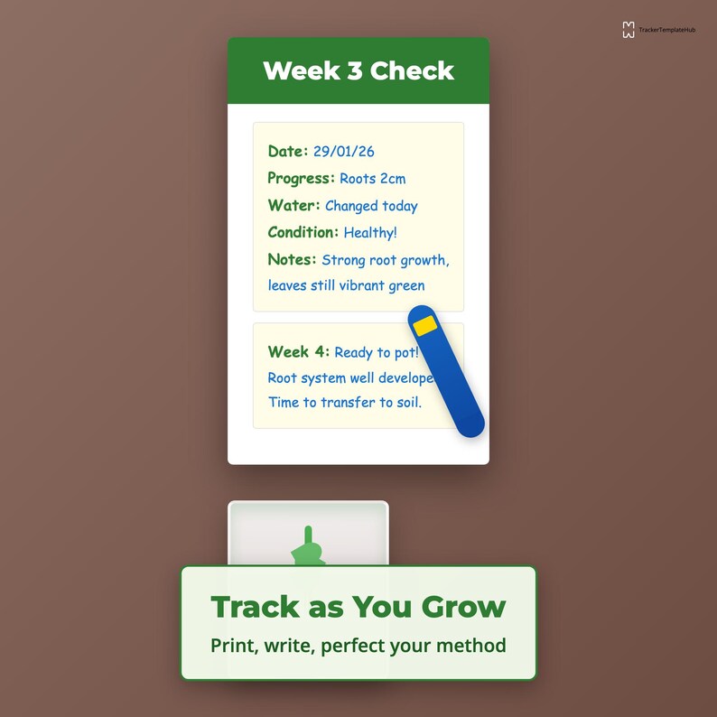 Plant Propagation Tracker | Seedling & Cutting Log (digital PDF A4/US ...
