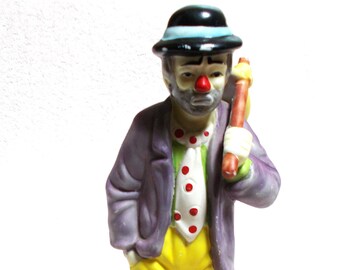 Weary Willie the Hobo Clown is on the Road an Emmett Kelly Junior Circus Collectible Figure