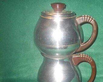 K M Vacuum Coffee Maker Electric Pot 10 Cup Automatic Chrome Plated Copper Knapp Monarch K M Vacuum Coffee Maker Electric Pot 10 Cup Automatic Chrome Plated Copper Knapp Monarch