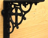 2 Gothic Old World Brackets Cast Iron Cross Shelf Bracket Christian Cross Shelf Support Display Shelf Support Bracket Bookshelf Curio Shelf