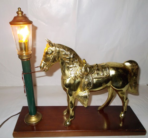 Lamps Accent Lamps Vintage Horse Night Light is a Brass Palomino and