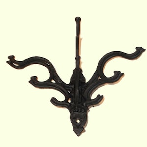 Cast Iron 5 Arm Swivel Hook is a Vintage Victorian Style Functional Home Decoration