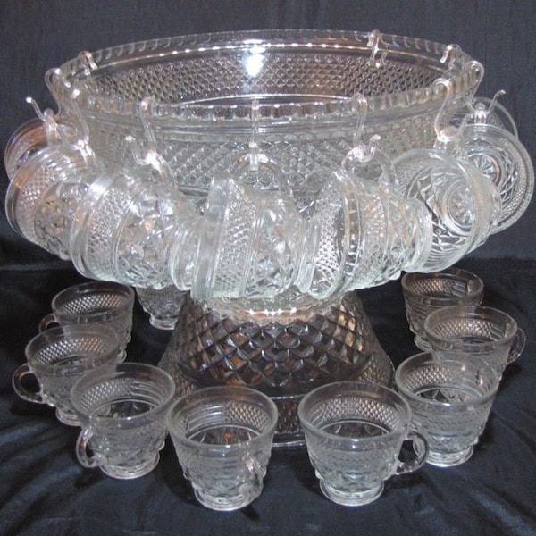 Large Punch Bowl Etsy