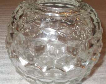 Fairy Light is Indiana Whitehall Cube or Cubist Vintage Glass Decor