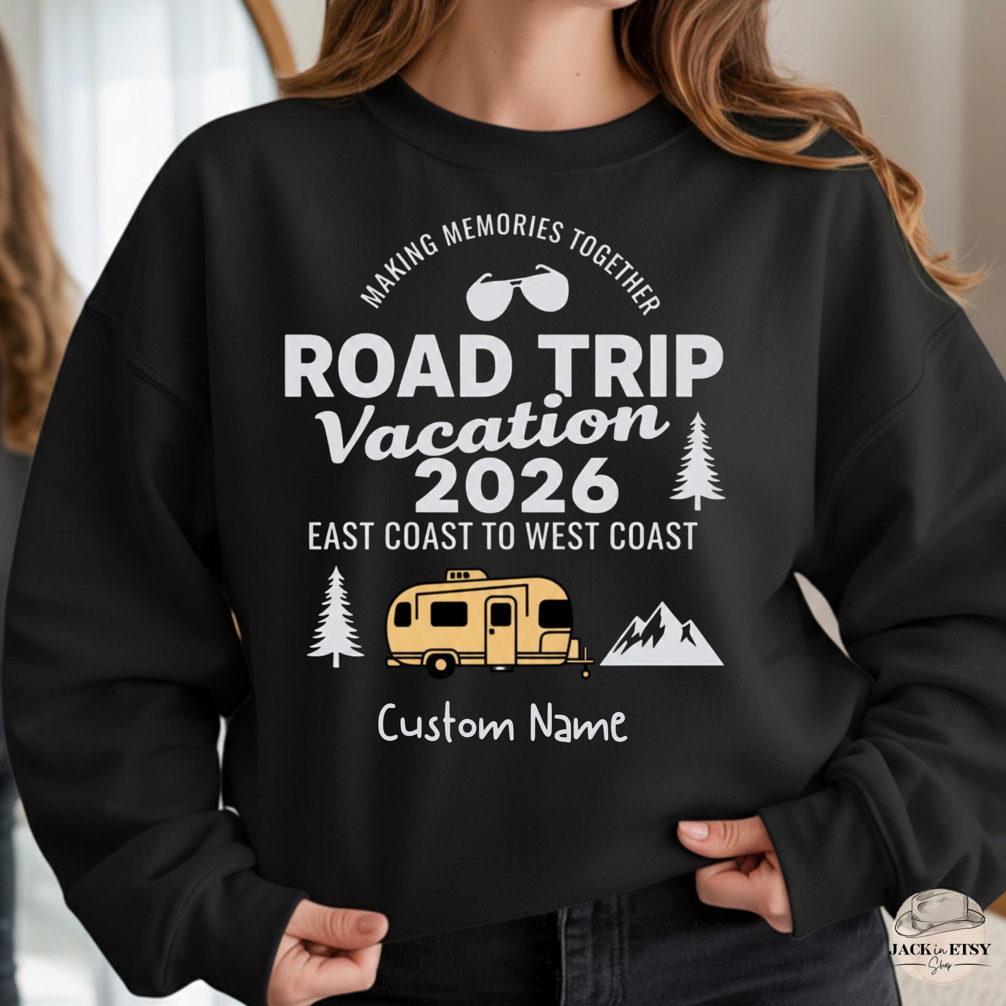 Custom Road Trip Vacation 2026 Shirt Matching Family RV Camper Tee Il Gu5b 