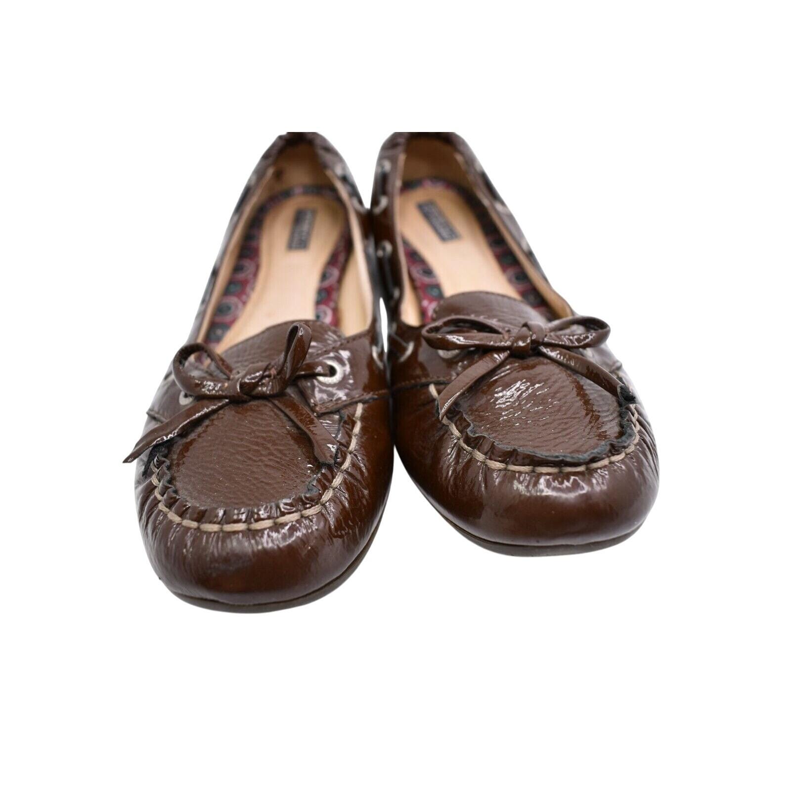 Sperry Top Sider 8W Women’s Brown Leather Penny Loafer Chunky Preppy Academia Vintage Sperry Top-sider Women main image 2