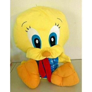Vintage Baby Tweety Bird 42" Bebé de peluche Looney Toons Six Flags Exclusivo animal de peluche