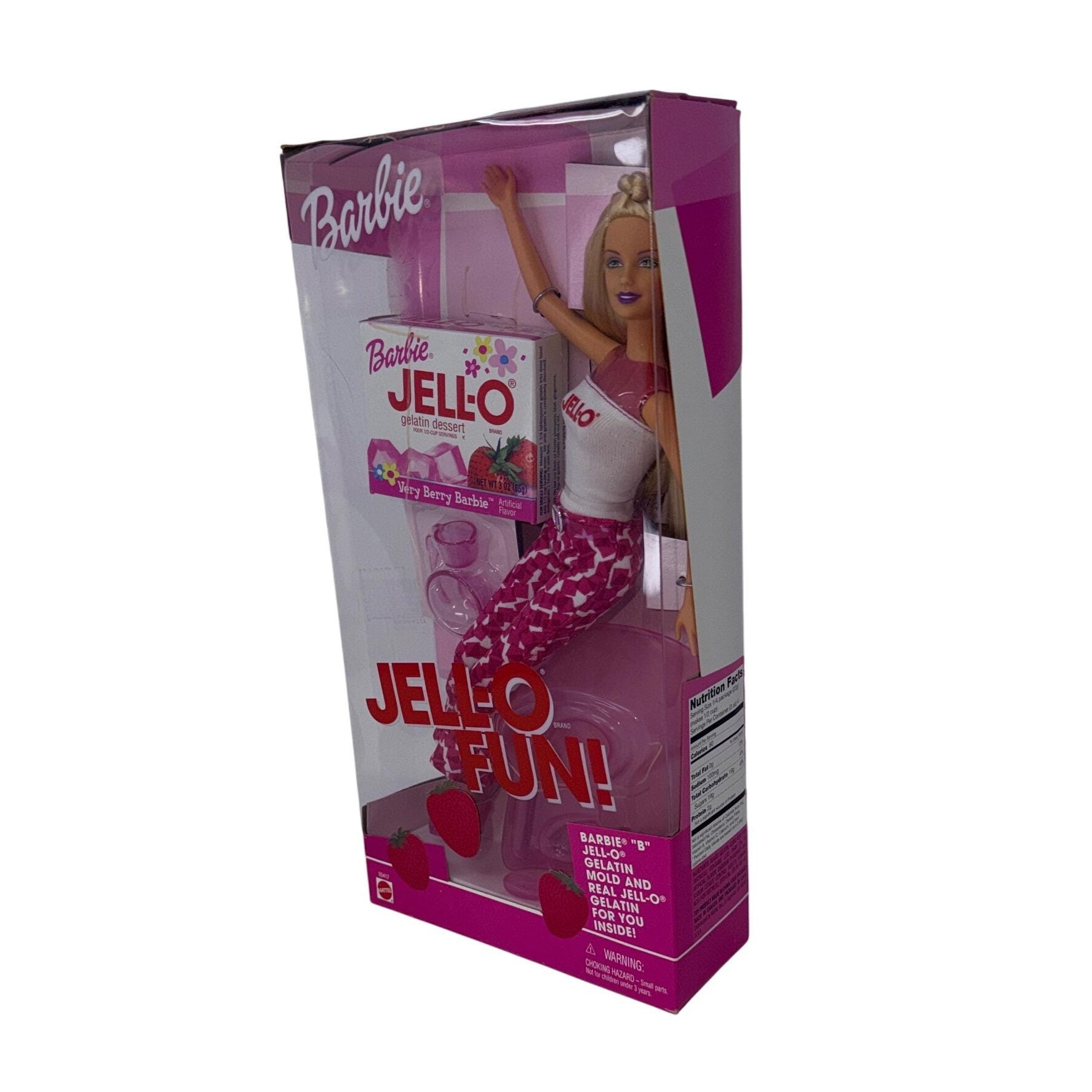 Vintage 2001 Barbie Jell-o Fun Doll #55417 Very Berry Barbie Pink