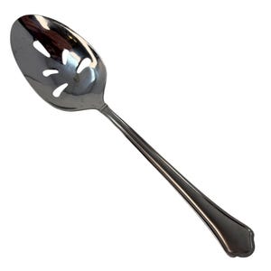 Pierced Tablespoon Serving Spoon CAPRI FROST Stainless Flatware INTERNATIONAL Silver, Vintage, Discontinued, Replacement Silverware