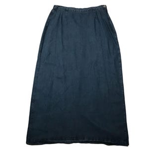 ヴィンテージ レディース ロング デニム シャンブレー スカート ミディアム チェロキー ジーンズ スカート モデスト スカート モデスティ スカート ヒッピー スカート ボヘミアン スカート