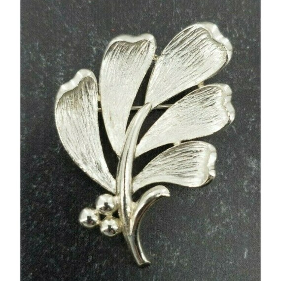 Broche Ovale Années 70/80 En Métal Argenté, Doré Et Résine - Style Rétro Sans Marque