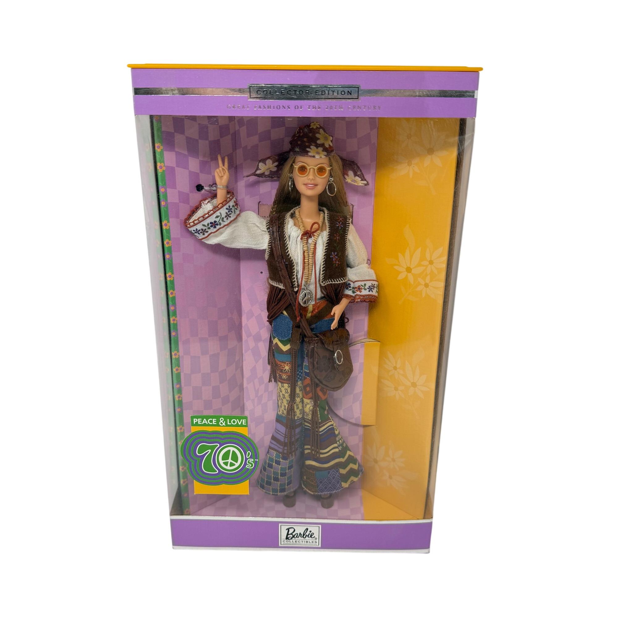Barbieドール　PEACE＆LOVE　70th Barbie Peace & Love 70s Great Fashions of the 20th Century Mattel