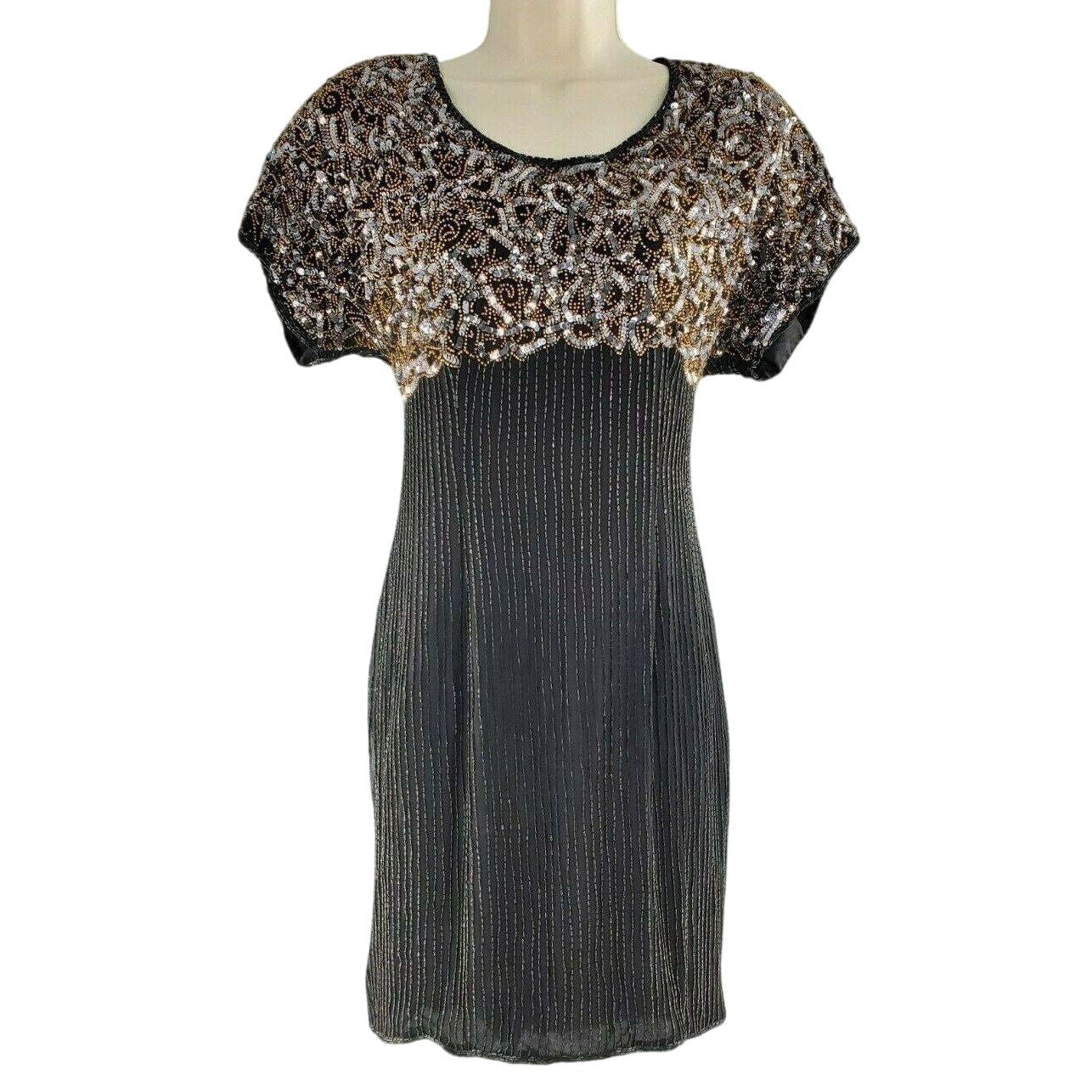 white christmas dresses vintage stenay silk beaded cocktail dress – Chrysalis