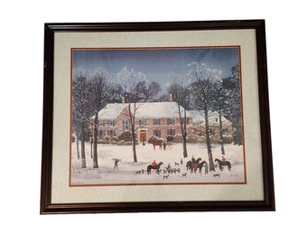 ミシェル・ドラクロワ「12月の夜」限定版リトグラフ -- ストーンサイン