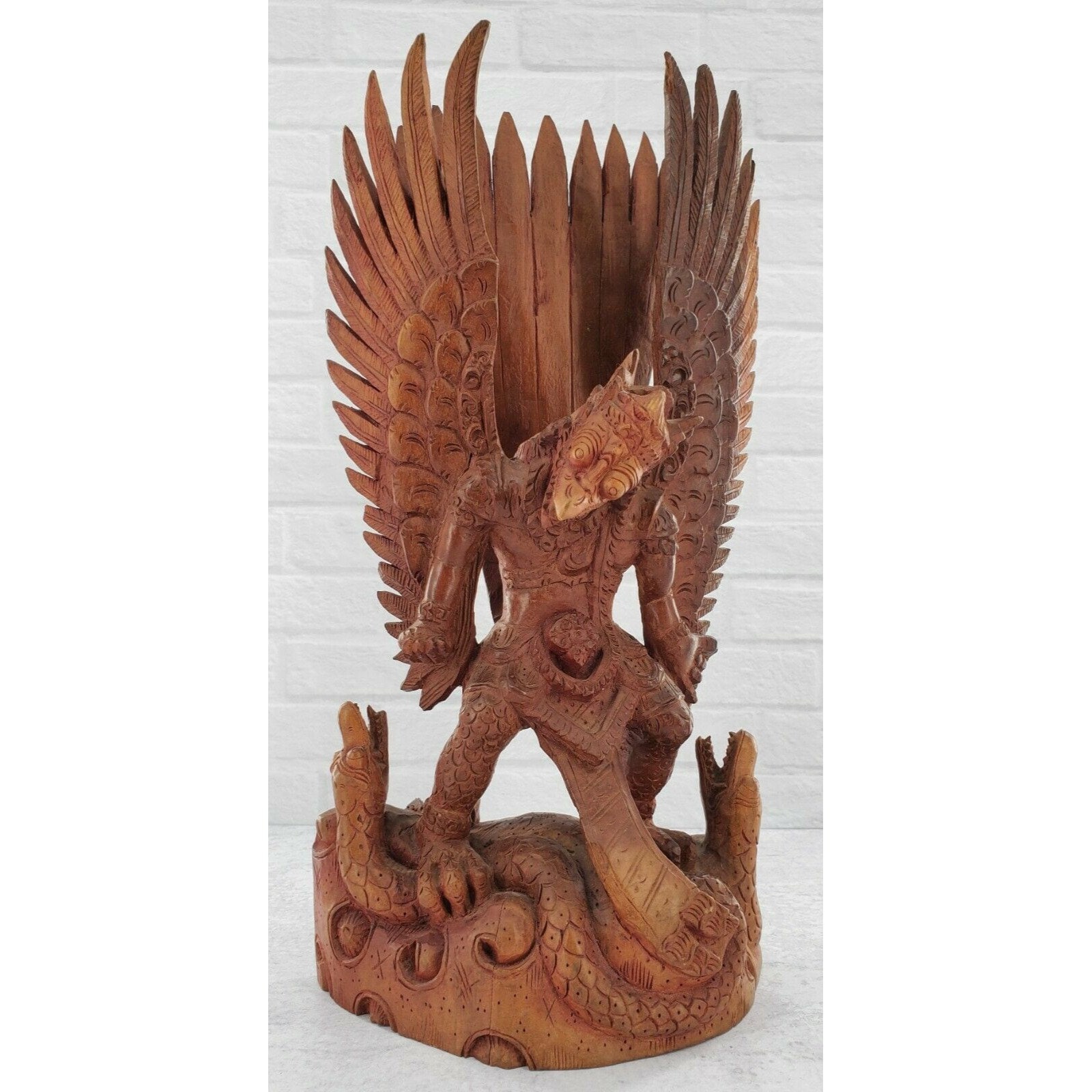 ヴィンテージ インドネシア ヒンドゥー教の神様ガルーダのとてつもない