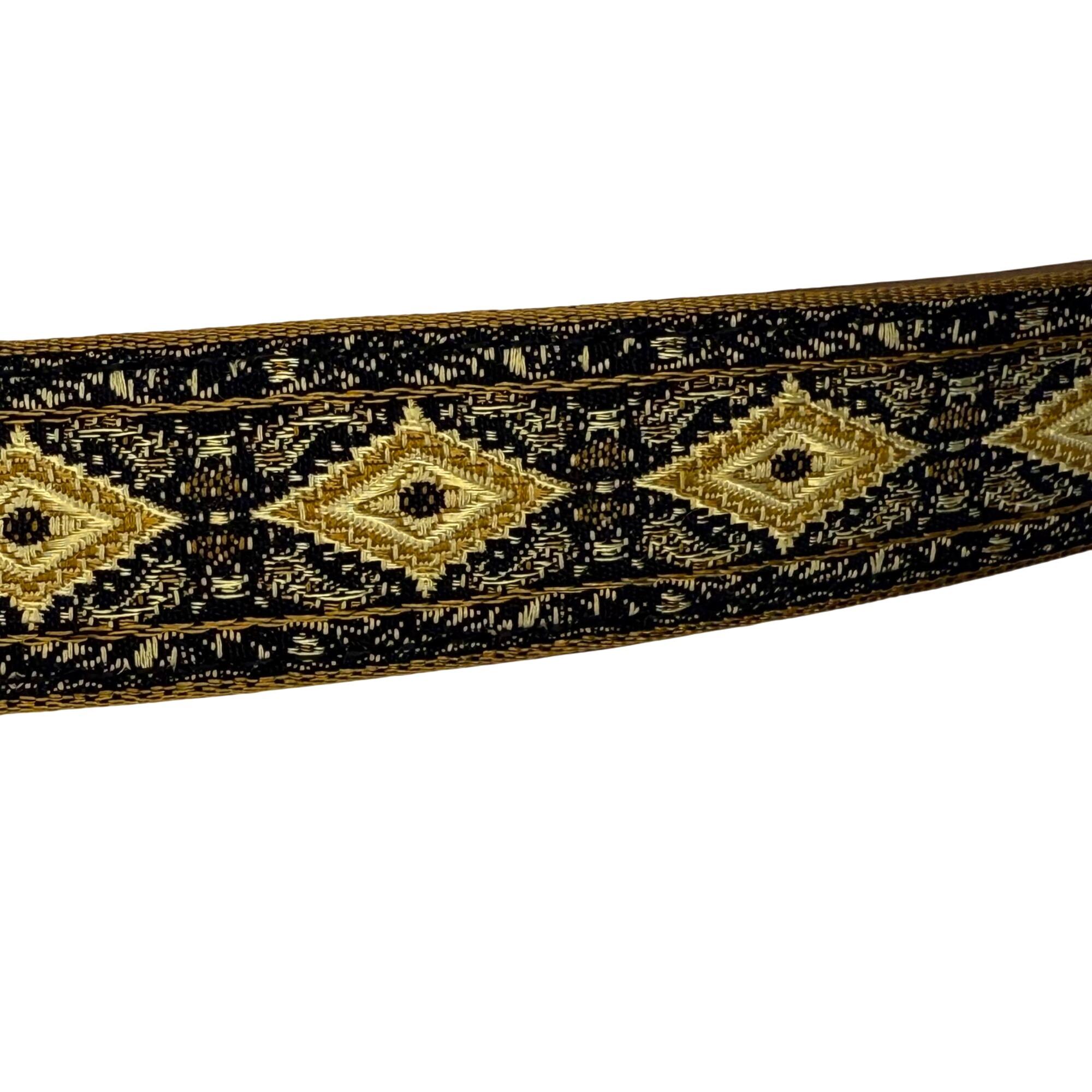 Vintage Chicos Slide Adjustable Belt With Hook Buckle Jacquard Fabric M/L Chico main image 4