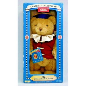 Vintage Dakin Teddy Bear THE PRESIDENTIAL BEAR 2693/5000 Limited Edition in Box 16&quot;