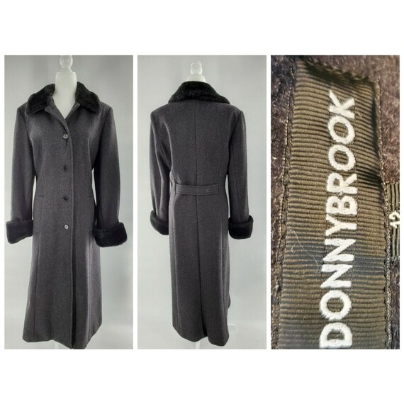 Vintage 90s Donnybrook Long Gray Wool 