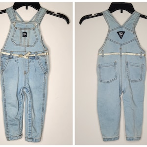 Vintage OshKosh B’gosh Jean Denim Chambray Overalls Girls 18M Osh Kosh Baby B’gosh, Vintage, Infant, Babies, Vintage Baby, Baby Girl Clothes
