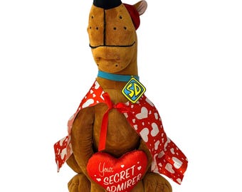 Gemmy Scooby-Doo pluche Secret Admirer Cape met hart voor Valentijnsdag, 24 inch groot