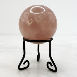 Vintage Wrought Iron Black Sphere Crystal Ball Stand Orb Stand Crystal Display, Sphere Holder, Display Stand, Sphere Display, Altar Décor