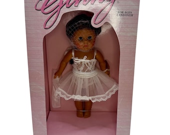 Vintage Vogue GINNY Doll 1995 Dress Me Hispanic 2DM05 NIB 8" Doll in Lingerie & Stand Collectible Gift