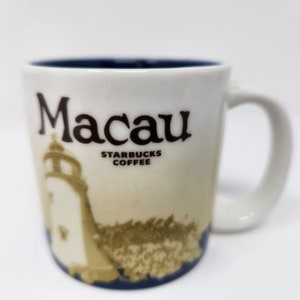 Starbucks Coffee Demitasse MACAU CHINA 3 oz Espresso Cup Mug 2008, Mini, Miniature, starbucks merchandise, starbucks reusable cup