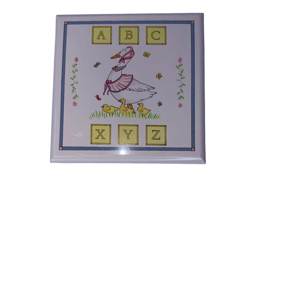 Vintage Japan Musical Jewelry Box Mother Goose ABC XY… - Gem