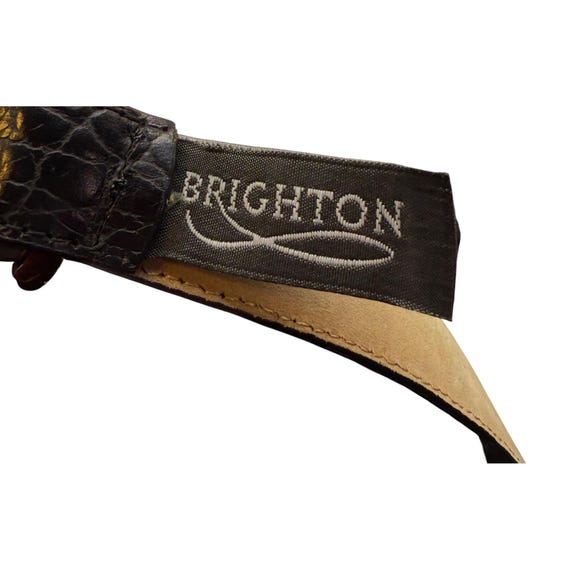 Vintage 90\'s Brighton Brand Genuine Leather Southwestern Style Adjustable Belt s-l400.jpg main image 4