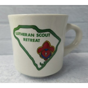 Vintage Boy Scout BSA Mug 1970s Lutheran Boy Scout Retreat South Carolina?, Boy Scout, Vintage, Cub Scout Pack, America, Vintage Boy Scout