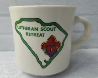 Vintage Boy Scout BSA Mug 1970s Lutheran Boy Scout Retreat South Carolina?, Boy Scout, Vintage, Cub Scout Pack, America, Vintage Boy Scout