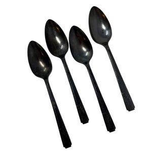 4 Vintage Teaspoons GRENOBLE Oneida 1938 Prestige Silverplate, Vintage Flatware, Vintage Tableware, Vintage Silverware