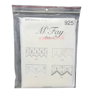 Molde Vintage M'Fay Soft Cornices 9251, Molde Profissional para Cortinas, Anos 90 (sem cortes)