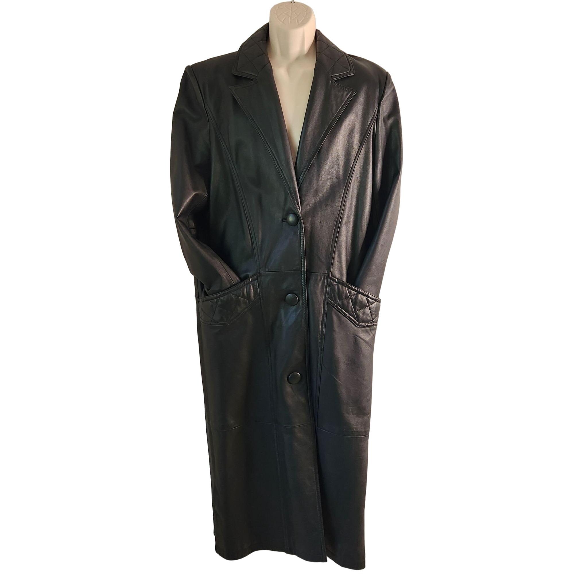 【シェビニオン】 80s genuine leather Mods coat Mens Sicons 80s Retro Faux Leather Coat With Stud Detail 29