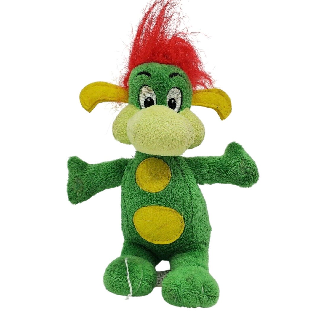 Vintage Gardaland Parsley Dragon Mascot Soft Toy Plush Prezzemolo