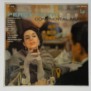 Percy Faith CONTINENTAL MUSIC Vintage Vinyl Record LP