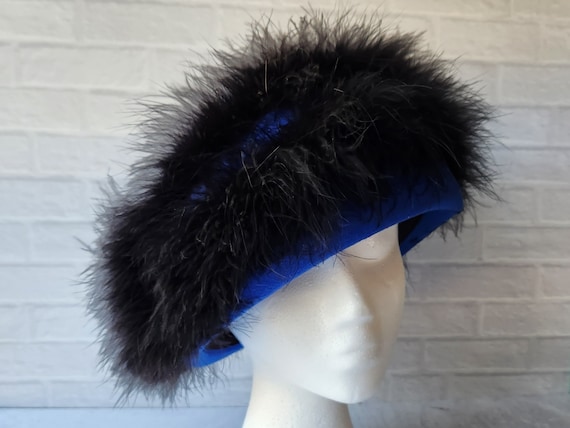 Vintage Tracy & David New York Navy Blue Wool Hat… - image 8