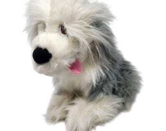 Vintage 1989 Disney The Little Mermaid Max Plush Dog 15" Macy’s Exclusive Prince Eric Shaggy Sheepdog Collectible Stuffed Animal