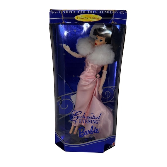Vintage 1995 Enchanted Evening Barbie Doll #15407 in Pink Satin