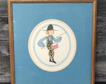 Signed Graciela Rodo Boulanger 3 Bicyclers 1976 Lithograph Framed