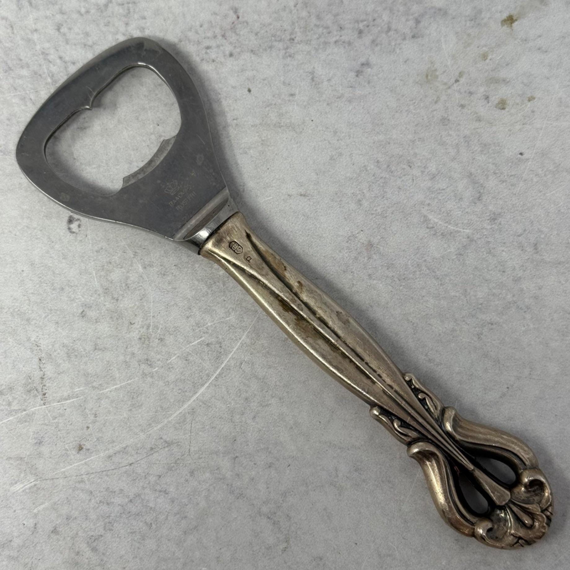 Vintage Bottle Opener RAADVAD RUSTFRI Silver Handle Nice